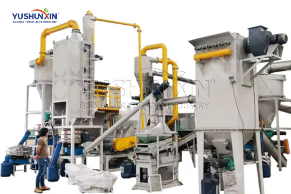 500kgph mechanical lithium battery disposal line