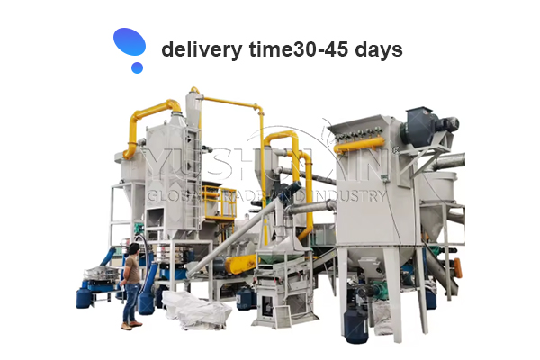 EV battery recycling line setup