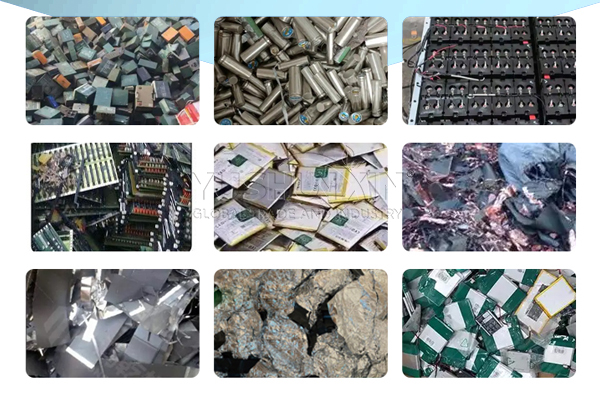 flexible processing for different lithium battery types