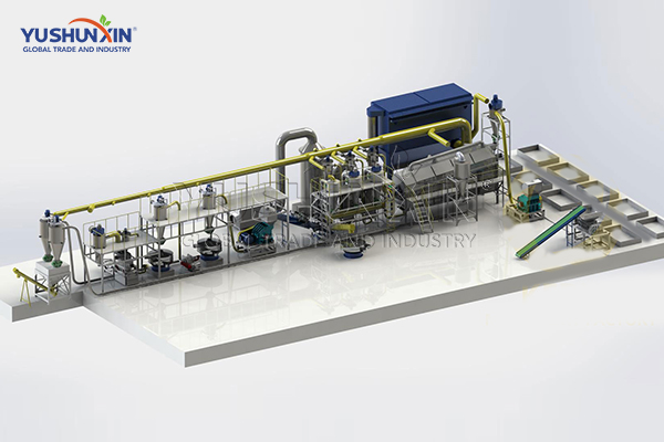 land for 500kgph lithium battery disposal line